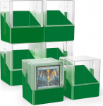 Kaardipakkide karbid 6 komplekti MTG Commander teki v&otilde;i 600 TCG kaardi jaoks. L&auml;bipaistev kaas, kaardi korralduskarp 100+ &uuml;he &uuml;mbriku kaardile (tumeroheline, 6-pakk)