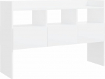 vidaXL 3 sahtliga 3-kohaline sahtlitega k&uuml;lgkapp Mitmeotstarbeline kapp Seisev kapp Valge 105 x 30 x 70 cm puidust materjalist