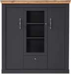 Lomadox Highboard Sideboard / K&otilde;rge kapp Country House antratsiitv&auml;rvi ja Wotan Oak Nb. Laius x k&otilde;rgus x s&uuml;gavus ca. 141 x 146 x 45 cm