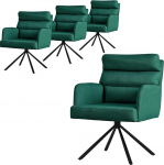 ML-Design P&ouml;&ouml;rlevad s&ouml;&ouml;gitoa toolid, 4 tooli, tumeroheline komplekt, elutoa toolid k&auml;te ja seljatoega, p&ouml;&ouml;rlevad toolid auto asendis, polsterdatud toolid pol&uuml;esterkattega ja seljapehmendusega, k&ouml;&ouml;gitoolid