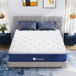 Avenco Matelas 160&times;190 h3, hauteur 18 cm, Matelas &agrave; Ressorts Ensach&eacute;s ,Matelas en Mousse de Charbon de Bois de Bambou, Haute R&eacute;silience, Absorption de l'humidit&eacute; et de la Transpiration, 160&times;190&times;18cm