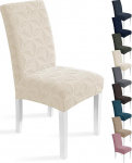 Ystyle Stretch Chair Covers, komplekt 4, Universal Elastic Chair Covers, pestavad toolikatted, dekoratsioonikatted toolidele, Comfort Chair Cover, tool Cover for Home, Hotel, Bankett, beež