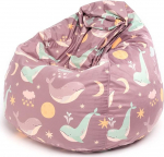 Ecopuf Fuzzy Soft Velvet kangast Bean Bag koos Fleece Oeko Tex&reg; Standard 100 topelt eemaldatava kattega - juba t&auml;idetud 80 x 110 cm