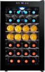 Getr&auml;nkek&uuml;hlschrank Mini, Getr&auml;nkek&uuml;hlschrank K&uuml;hler Bierk&uuml;hlschrank mit Touch-Steuerung und LED-Licht Temperatureinstellung Freistehender Weink&uuml;hler f&uuml;r B&uuml;ro oder Bar (Wellenregal)