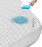 BEDLORE madratsikaitse 180 x 200 cm - veekindel ja vaikne madratsikate s&uuml;gava servaga (kuni 40 cm) - pehme, hingav pealisriie - masinpesu (valge)