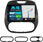 [Sisseehitatud DAB] - Android 15 IPS autoraadio Renault Kaptur Captur (2014-2019) jaoks - Wireless Carplay/Android Car - 4G + 64G - Kaamera + mikrofon - 9-tolline 2 DIN - roolijuhtimispult - Kiire boot 360-CAM