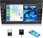 SIXWIN 8-Core 6+128G Android 15 Carplay/Android Auto Autoradio f&uuml;r Opel Antara Vectra Sigum Combo Zafira Astra Corsa, 7 Zoll Touchscreen mit GPS WiFi Bluetooth 5.0 FM RDS DSP+32 Band EQ(Schwarz)