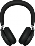 Jabra Evolve2 75 juhtmevabad PC-kuularid koos laadimisdokiga, 8 Micro tehnoloogiaga - kaasaegse aktiivse m&uuml;rasummutusega kahe vahuga stereok&otilde;rvaklapid, USB-C Bluetooth adapter ja UC &uuml;hilduvus - mustas toonis
