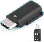 Type-C liides DJI mikrofoni vastuv&otilde;tja adapteri jaoks Audiotarvikud Mikrofoni vastuv&otilde;tja DJI mikrofoni USB-C &uuml;hendusele Saab &uuml;hendada mobiiltelefonide ja salvestusseadmetega Plug and Play
