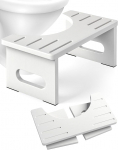 Puidust tualett-tool - WC-tool t&auml;iskasvanutele - puidust kokkupandav tualett-tool - Squatty Poop Stool, tualett-tool korrektseks istumisasendiks v&auml;ljaheitmisel