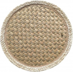18/25/30 cm runde gewebte Tischsets, nat&uuml;rliche Wasserhyazinthen-Tischsets, strohgeflochtene Rattan-Tischsets, handgewebte Tischsets(Large 30cm)