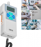 KRXSOBNV, Digitales Kraftmessger&auml;t, 500 N/50 kgf/110 lbf, Push-Pull-Kraftmessger&auml;t mit LCD-Hintergrundbeleuchtung, Zugkraft-Testger&auml;t, Spitze for Kompressionslast-Steckerkrafttest,Kraftmessger&auml;t