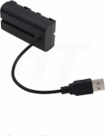 5V USB PowerBank to NP-F970 F570 F550 Dummy Battery DC Coupler toiteadapter Atomos Shogun Inferno Ninja Shinobi monitorile (USB A)