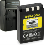 PATONA 3-in-1 laadija + aku Li-10b / Li-12b &uuml;hildub Olympus mju 300 400 500 600 800 1000 Camedia C-7000 C-5000 Zoomiga
