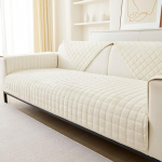 JIAN YA NA Sektionalsofabezug, rutschfester Sofa-Schonbezug f&uuml;r Haustiere und Kinder, Komfortschutz, &auml;sthetische Samt-Sofabez&uuml;ge f&uuml;r 3 Kissen, Couch, Zweisitzer, L-f&ouml;rmige Armlehne, R&uuml;ckenlehne (nur 1