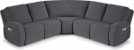 VANSOFY Extra Large Sectional Diivan Covers, 5 Pieces Stretch Couch Covers for Sectional Sofa, L Shape Couch Slipcover, Corner Seater Furniture Protector for Dogs and Cats (5 Seater Cover for Recliner,