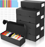 HIMOMO Trading Card Storage Box 9500+ kaardi jaoks, kaartide hoiukarp koos 72 kaardijagajaga ja 3 kleebisega, kaardikarp MTG TCG PKM kaartide jaoks (12-ne pakend)