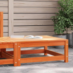 Homgoday Garden Footrest Brown Wax 70 x 70 x 30cm Solid Pine Wood Diivanid Outdoor Diivan Diivan Aed Elutuba Patio Outdoor