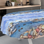 &Otilde;lilina laudlina, pestav, &otilde;lilina, aialina, v&auml;ljas, sees, ovaalne, 200 x 140 cm, l&otilde;igatud servaga, kalurirand