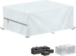 LAMUNI Cover aiam&ouml;&ouml;bel 220 x 100 x 75 cm Veekindel kaitsev kate aiam&ouml;&ouml;bli kate 420D Oxfordi kangast katete jaoks aiam&ouml;&ouml;bel Tarpaulin aialaua istumisgrupi r&otilde;dum&ouml;&ouml;bli katte jaoks