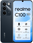 realme C100 5G nutitelefon, 256GB ROM Titanium aku 6600mAh ja kiirlaadimine 45W mobiiltelefoni 144Hz Ultra Bright Android 16 l&ouml;&ouml;gikindel s&otilde;jav&auml;e p&ouml;&ouml;rdlaadimine 6.5W IP64