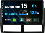 SXAUTO Android 15-6G+128G - Autoradio Jeep Grand Cherokee WJ (1998-2004) - Traadita CarPlay Android auto - Kaamera + mikrofon - DAB roolijuhtimine Dual-Band WiFi Fast Boot 360 Cam - 2 DIN 9-tolline