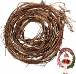 Didiseaon Grapevine Wreath for Crafts: Natural Grapevine Garland Christmas Wreath Craft Supplies 12. 12cm Branch Garland DIY rippuvate kaunistuste kaunistuste jaoks.