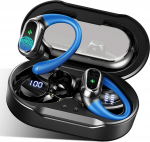 Rolosar 2026 Bluetooth-k&otilde;rvaklapid, traadita Bluetooth 5.4 Sport Deep Bass, k&otilde;rvaklapid 4 ENC m&uuml;rasummutusmikrofoniga, 50 tundi m&auml;nguaega, IP7 veekindlad k&otilde;rvaklapid