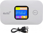 Mobiilne WiFi-hotspot, 4G LTE kaasaskantav WiFi ruuter 300 Mbit/s SIM-kaardi pesaga, LED-ekraan, toetab 10 seadet matkaauto ja reisi jaoks