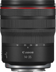Canon objektiiv RF 14-35 mm F4 L on USM makroobjektiiv (2,5x zoom, Nano USM AF, ultra-laia nurga objektiiv, 5-tasemeline pildistabilisaator, ASC, SuperSpectra, SWC-kate, tolmu- ja pritsmekaitse) Mustanahaline