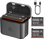 melasta laetav liitiumaku Insta360 X3 jaoks, 2 tk, 1800 mAh asendusaku koos 2-kanalilise USB C laadijaga, &uuml;hildub Insta360 X3 tegevuskaameraga Misro SD kaardipesaga
