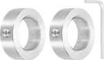 hankekaart 2 St&uuml;ck Schaftmanschetten, 32 mm Bohrung, massiver Edelstahl, 1 Schraubenschaftmanschette, 50 mm Au&szlig;endurchmesser, 16 mm Dicke, f&uuml;r Motor, Gartenwagen, Riemenscheibe, Maschinen und