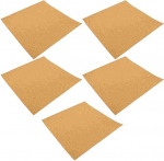 5 Pcs Platz Kork Board Boards Pinnwand Erinnerung Hinweis Display Bulletin Push-Pin Wand Fliesen Untersetzer