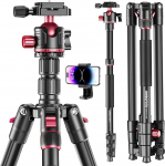 CAMBOFOTO 188cm Camera Tripod Ball Head Alumiinium &uuml;hildub Canon, Nikon, DSLR / SLR statiiv ja monopood koos kandekotiga, (kaal 1.4kg, 6kg kandev&otilde;ime)