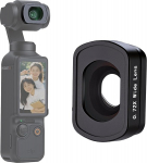 Haoge Pocket 3 magnetiline 0.75X lainurk objektiiv DJI Osmo Pocket 3 kaamera objektiivile, laiendatud 108&deg; vaatev&auml;li, kahepoolne peegeldumisvastane kate