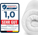 Dailydream madratsipealne 90 x 190 cm M&auml;luvaht 5 cm High Edition Lavendel, M-mudel sertifitseeritud ja ergonoomiline ebamugavale madratsile, kastipedele ja k&uuml;laliskohvale Madratsipealne 90 x 190 cm