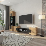 Komodee Torino must Wotan tammepuust m&ouml;&ouml;blikomplekt laius 220 cm x k&otilde;rgus 172 cm x s&uuml;gavus 35 cm elutuppa magamistuppa