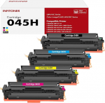 4-Pack 045H &uuml;hilduv CRG-045H CRG-045 045 toonerikassettide asendaja Canon ImageCLASS MF-633cdw MF-635cx MF-634cdw LBP612cdw LBP613cdw MF-631cdw MF-632cdw (must ts&uuml;aane kollane magenta a) a)