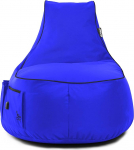 BuBiBag Gaming Bean Bag Gaming &uuml;hendus ja taskud, hoidja, Gamer tool lastele ja t&auml;iskasvanutele, Beanbag Indoor ja Outdoor - JokerBag (sinine)