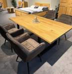 Krok Wood Dublin t&auml;ispuidust s&ouml;&ouml;gilaud metallist jalgadega (tamm, 180 x 100 x 75 cm)