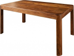 MASSIVMOEBEL24.DE Toronto s&ouml;&ouml;gilaud t&auml;ispuidust #224, valmistatud Sheesham puidust - p&auml;hklipuust, vahatatud, 160 x 90 x 76 cm, t&auml;ispuidust laud, s&ouml;&ouml;gilaud, puidust laud
