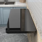 Kokkupandav seina kokkupandav laud k&ouml;&ouml;gi jaoks, kokkupandav laud, seinalaua, kokkupandav kokkupandav laud, kokkupandav seinariiul, arvutipinnad, t&ouml;&ouml;kohad (v&auml;rv : must, suurus : L80 x W40 cm/ 31.5 x 15.7 tolli)