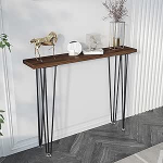 Schmaler Konsolentisch f&uuml;r den Eingangsbereich - Langer Akzenttisch mit Stauraum, Sofatisch f&uuml;r Wohnzimmer, Foyer, Flur - 80 x 20 x 80 cm (31,5 x 7,9 x 31,5 Zoll)
