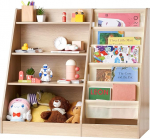 VEVOR 4-tasandiline puidust raamaturiiul lastele, kuuetasandiline raamaturiiul, beebi hoiuriiul, raamatu ja m&auml;nguasjade korraldaja kapp lastetuppa, m&auml;ngutuppa, lastetuppa