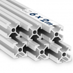 tktrading24 Alumiiniumprofiil 6 tk 20 x 20 mm 2 m s&uuml;steem, montaaž, ehitusprofiilide ava 6