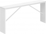 MAHANCRIS Console Table, Sofa Side Table, Entrance Table, Retro Dining Table, Narrow Side Table, Behind the Sofa, Robust and Sturdy, White ACTWT15801
