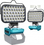 LED akulamp Makita 18 V, 126 W 5800 LM juhtmevaba kohtvalgustus, ehitusvalgustus, LED matkavalgustid USB ja C-t&uuml;&uuml;pi ning madalpinge kaitsega aedadesse, garaažidesse (ilma akuta)