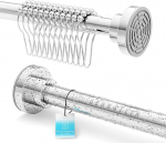 Benkstein&reg; du&scaron;ikardinaraud 2.0, ei vaja puurimist, sisaldab r&otilde;ngaid, 125 - 230 cm du&scaron;iraudtee / kardinaraudtee, kinnitatava teleskoopvarrega