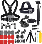 YEHOLDING 25 in 1 Accessories for GoPro, Accessories for GoPro Hero 13 12 11 10 9 8 Max 7 6 5 4 3 SJ4000 and Other Sports Cameras