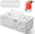 R&auml;tikukarp, r&auml;tikukaane, kosmeetiline r&auml;tikukarp PU nahast, r&auml;tikukarp, r&auml;tikukate, r&auml;tikukarp, ristk&uuml;likukujuline 25 x 13,5 x 9,5 cm, kaasas 4 allapanuga kingituseks (marmor)